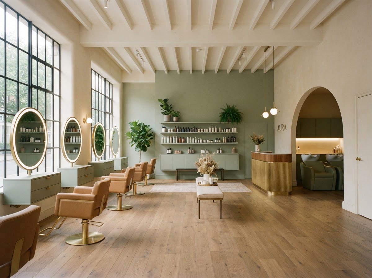 Kristina & Ben salon interior